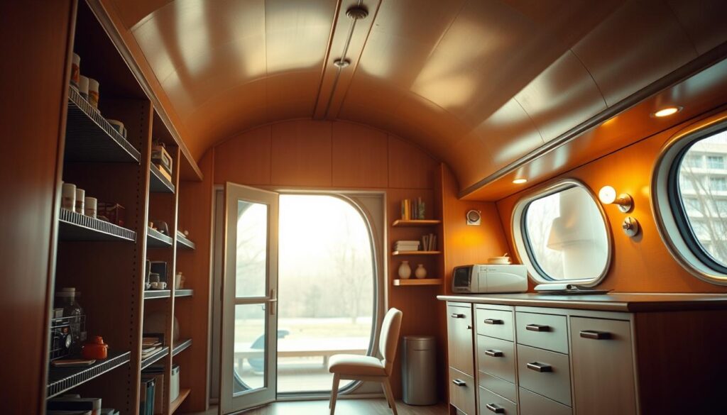 Lustron homes storage solutions
