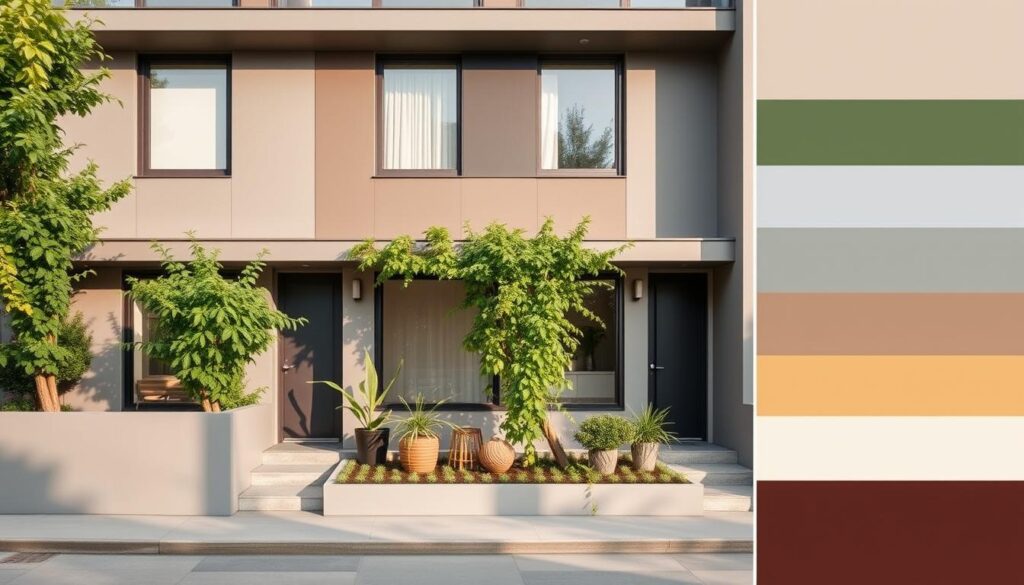 contemporary row house color palette