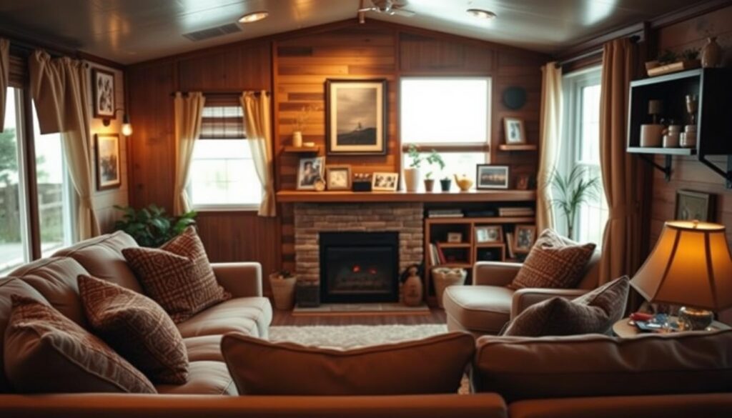 cozy mobile home design