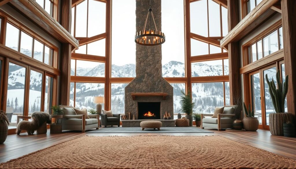 natural materials in holiday home design