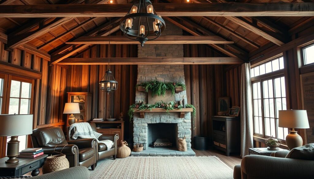 rustic pole barn home decor