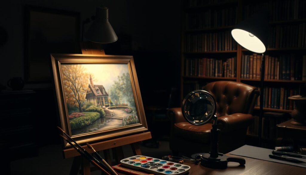 Thomas Kinkade art maintenance