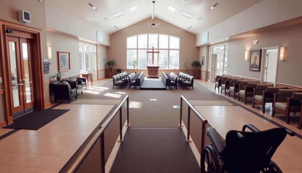 accessible funeral home design