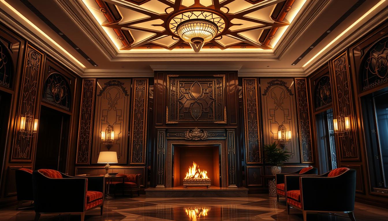 art deco home interior