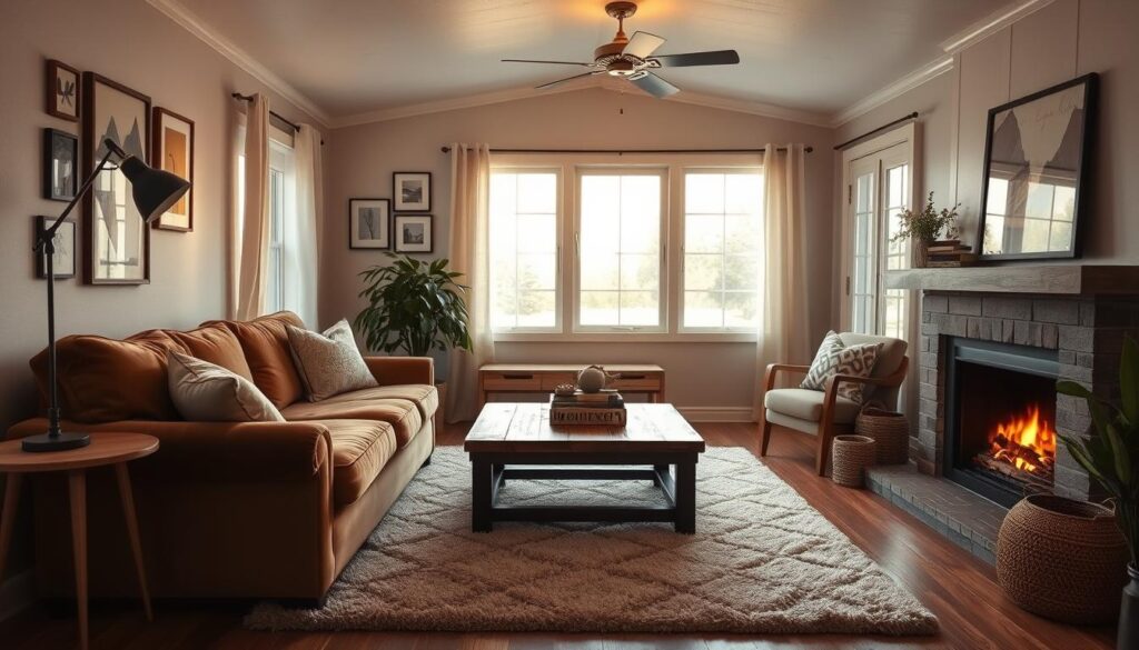 double wide mobile home living room inspiration