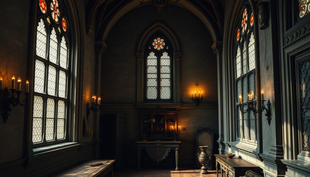gothic wall treatments