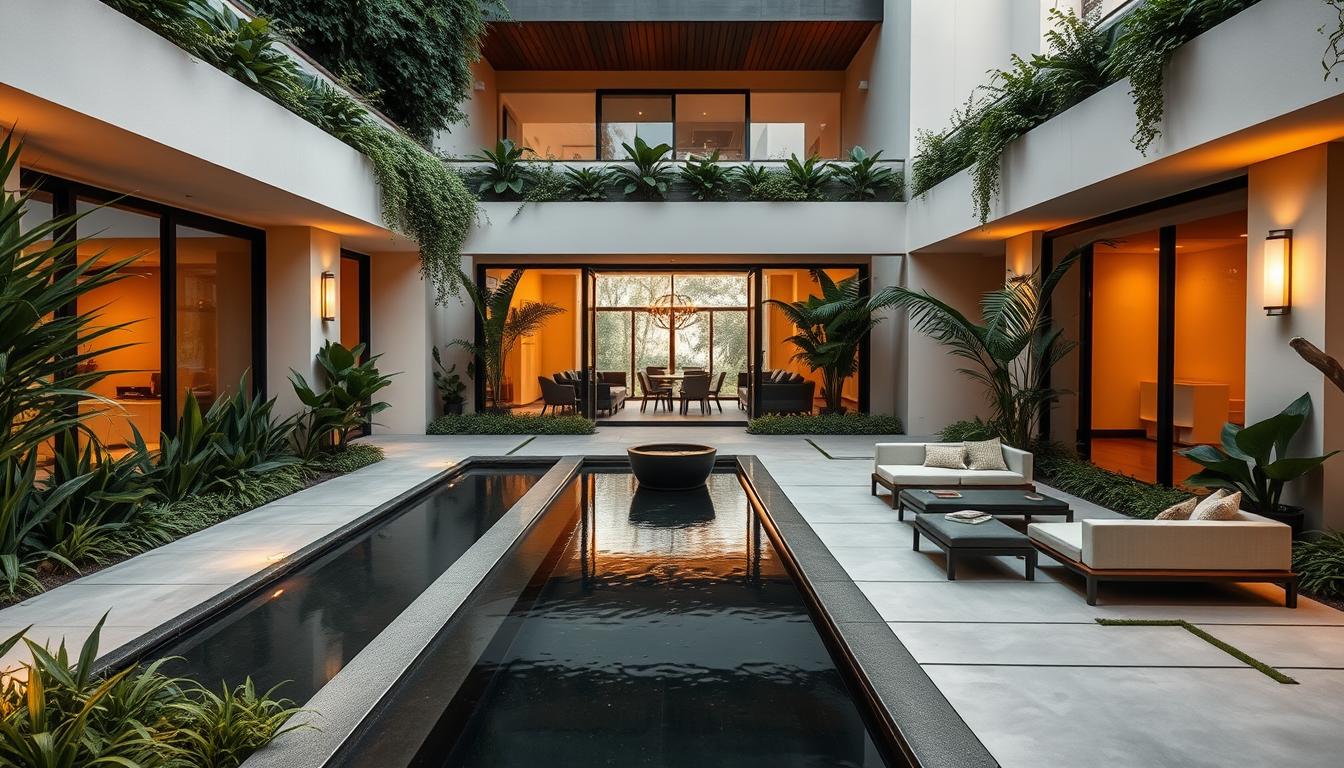 interior courtyard homes