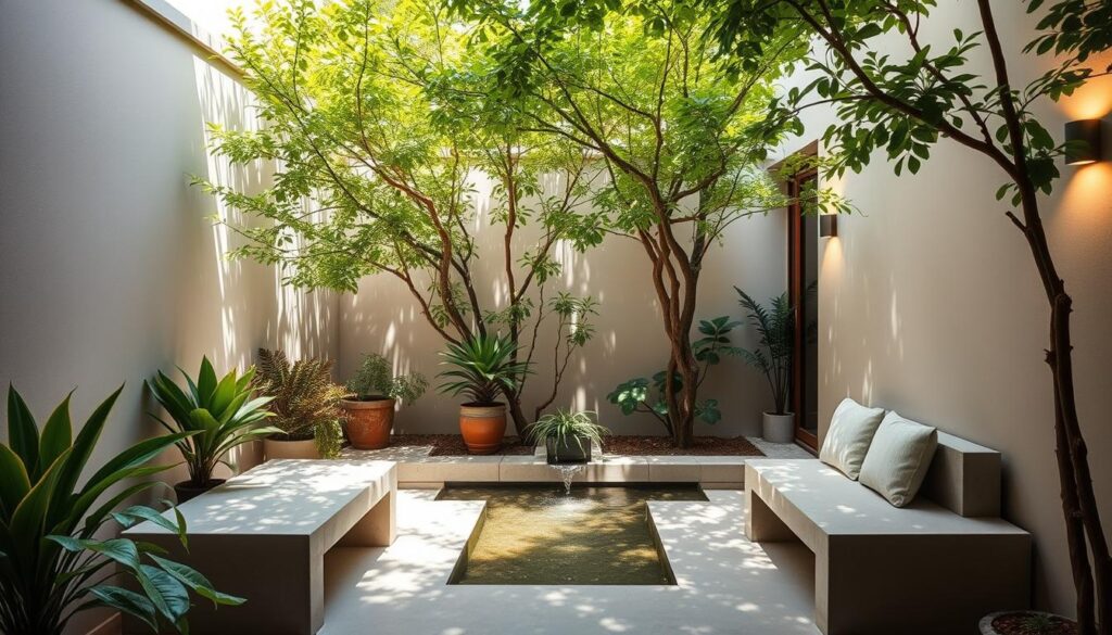 interior courtyard privacy