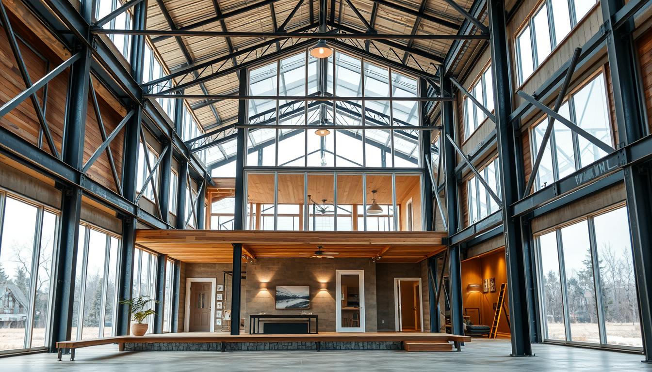interior metal building homes