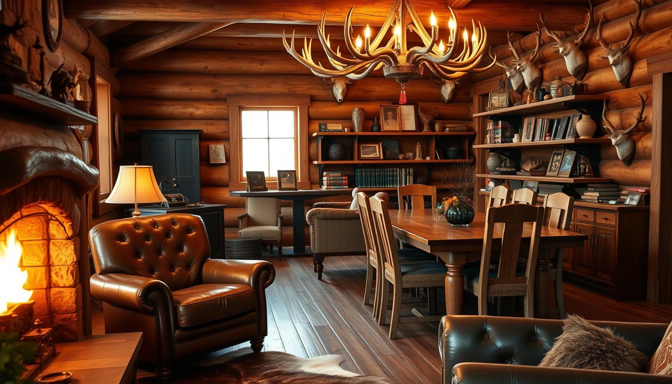 log home interior design