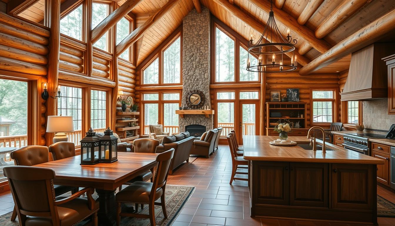 log home interior designs pictures