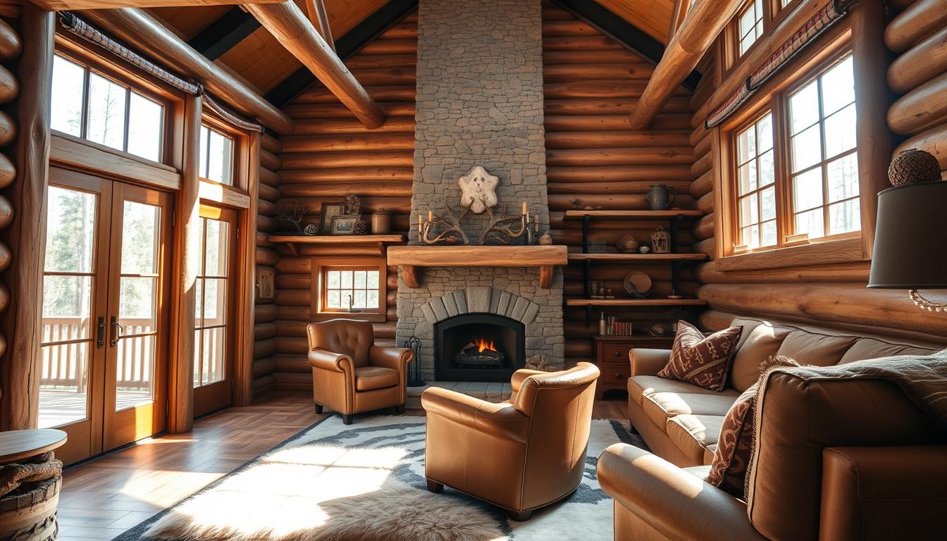 log home interiors images