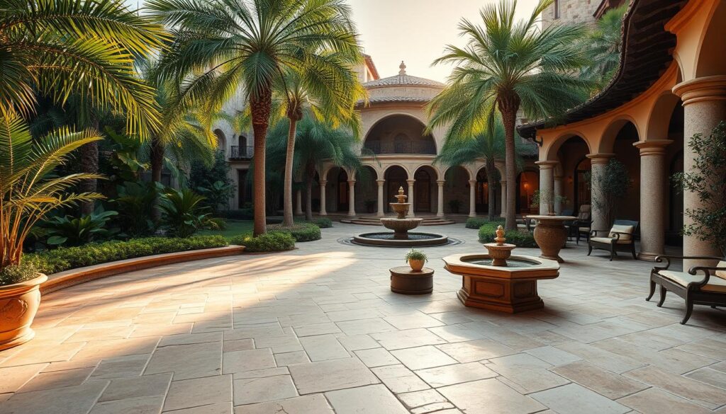 luxury courtyard residences materials
