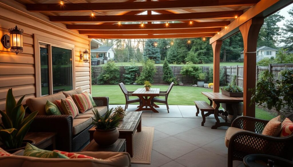 mobile home outdoor living space