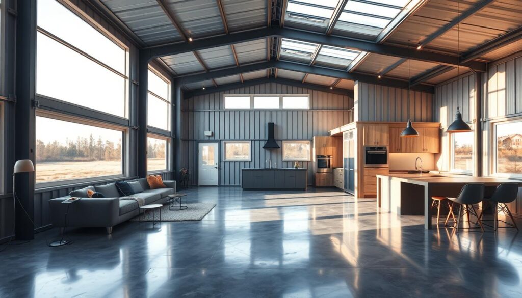 modern metal home interiors