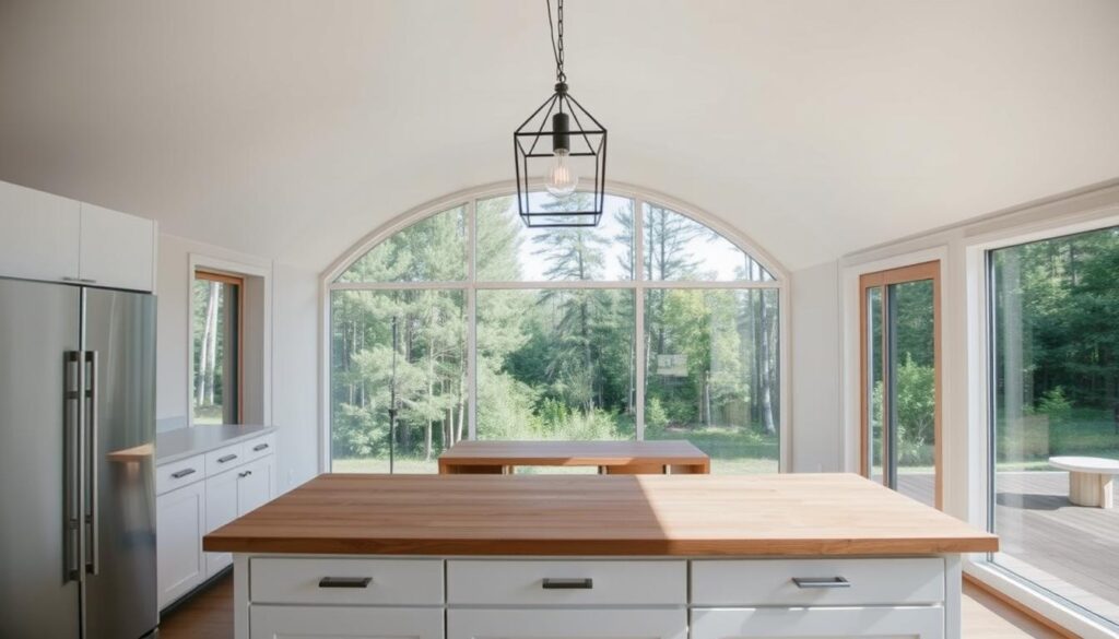 modern quonset hut kitchen design