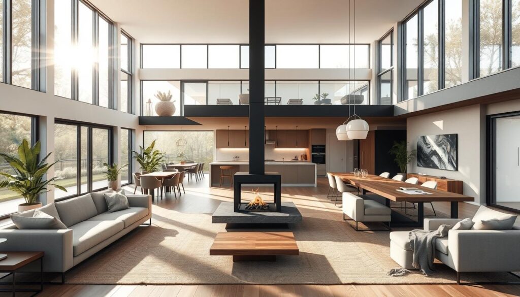 open space concepts in modern homes
